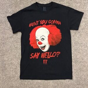 It Movie Clown Promotional T Shirt Adult Large "Arent You Gonna Say Hello?" Sz S